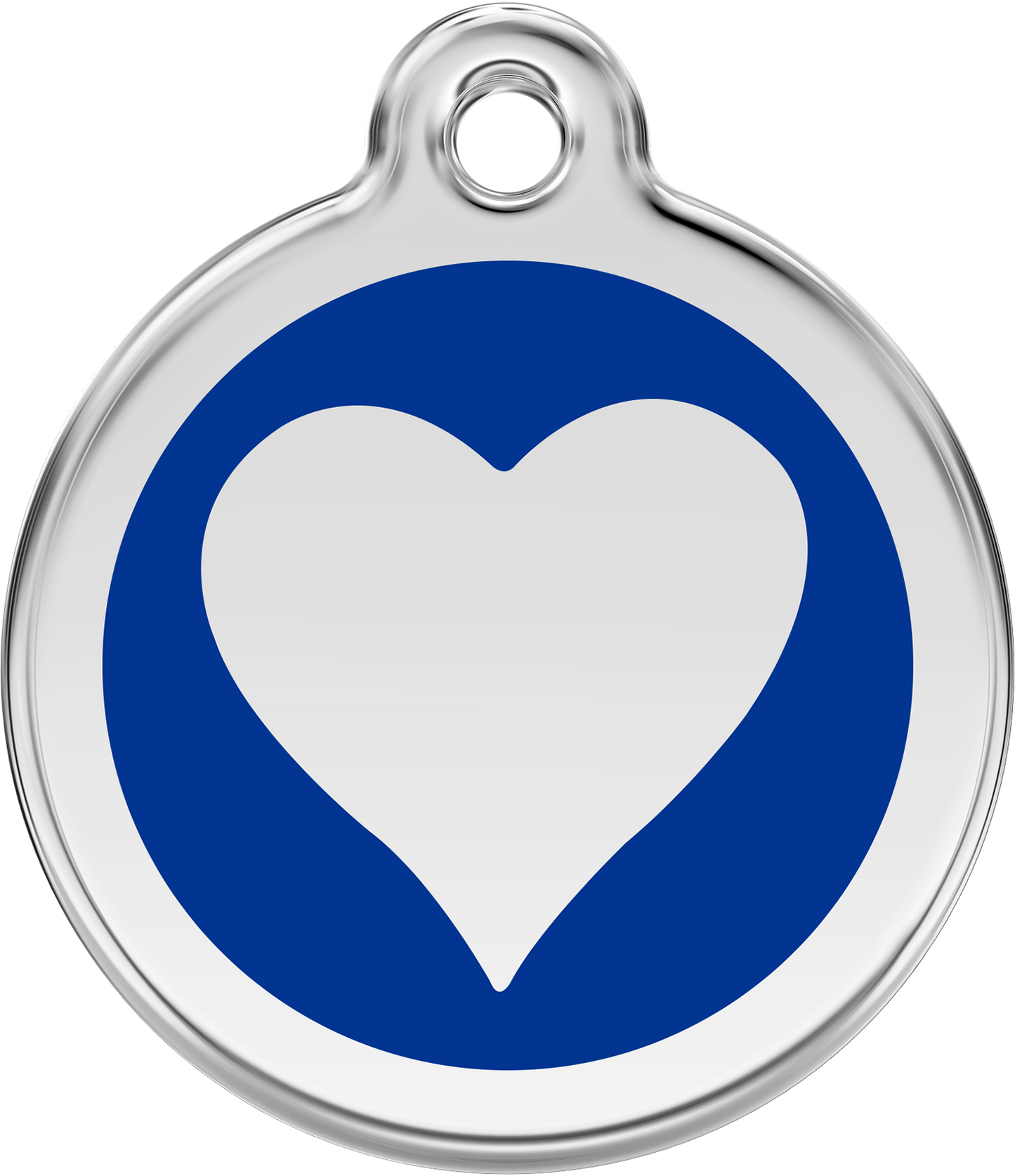 Red Dingo - Heart Navy Tag & Engraving