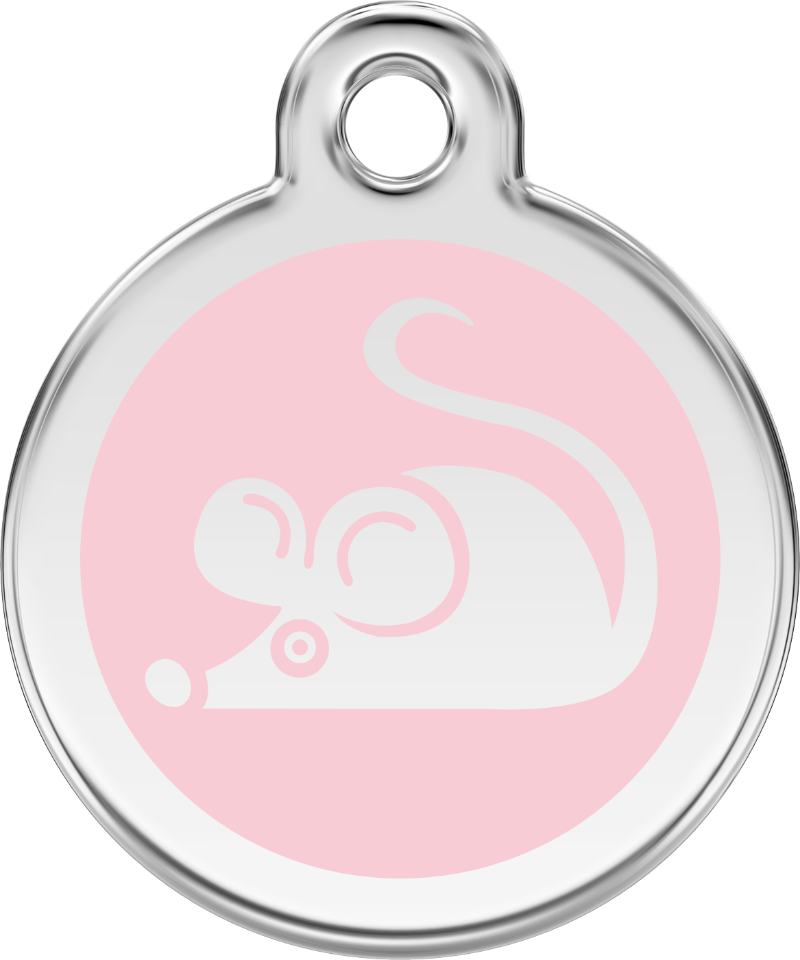 Mouse Pink - Cat Tags Stainless Steel Enamel