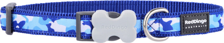 Camouflage Dark Blue Dog Collar