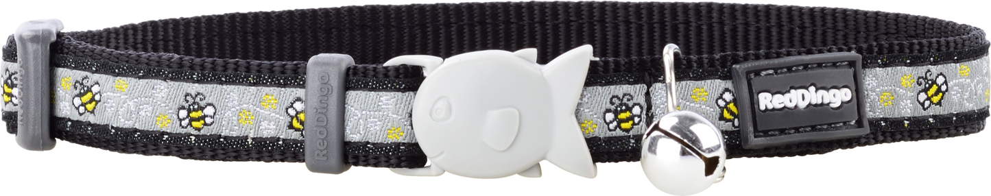 Bumble Bee Black Cat Collar