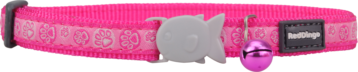 Paw Impressions Hot Pink Cat Collar