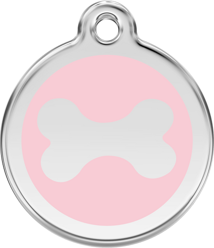 Red Dingo - Bone Pink Tag & Engraving