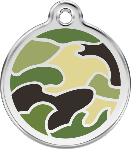 Red Dingo - Camouflage Green Tag & Engraving