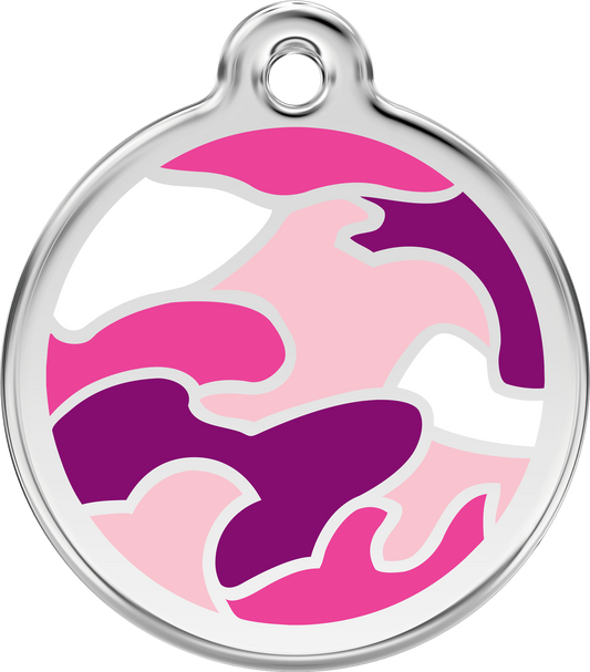 Red Dingo - Camouflage Pink Tag & Engraving