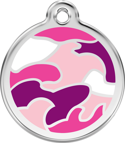 Red Dingo - Camouflage Pink Tag & Engraving