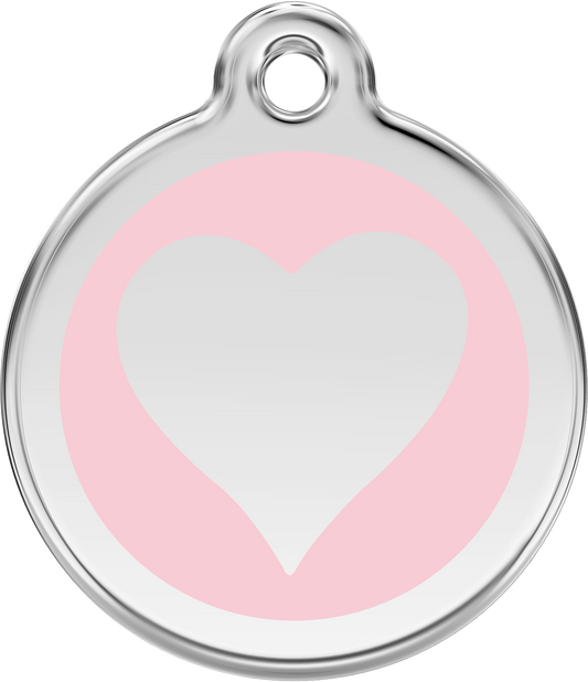 Red Dingo - Heart Pink Tag & Engraving