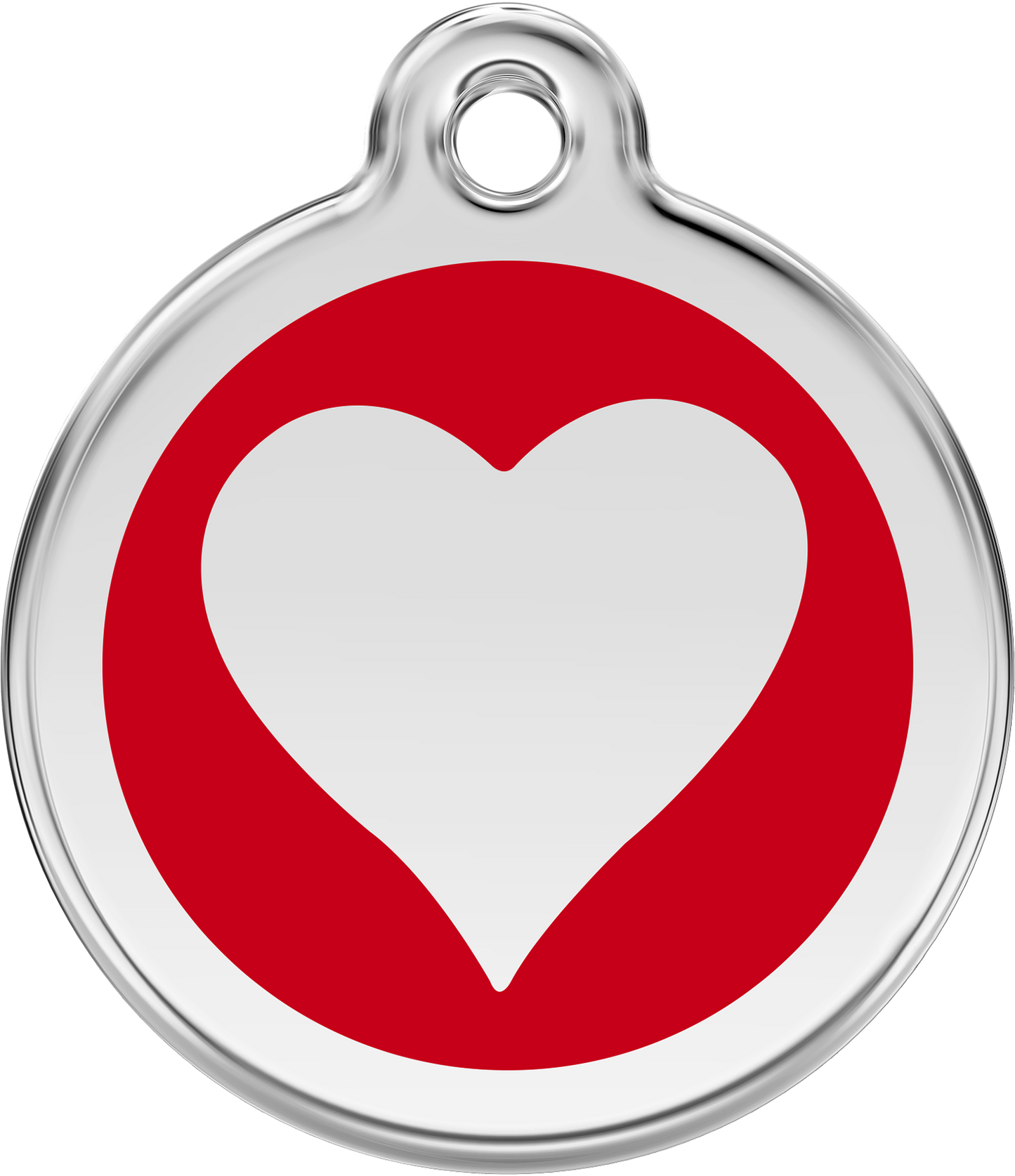 Red Dingo - Heart Red Tag & Engraving