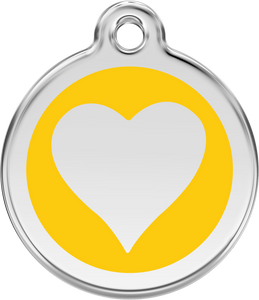 Red Dingo - Heart Yellow Tag & Engraving