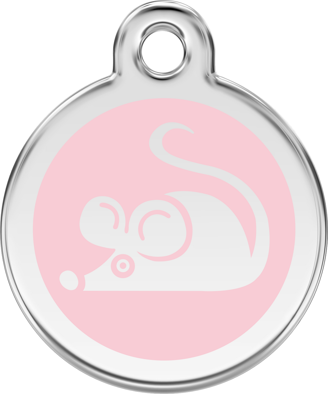 Mouse Pink - Cat Tags Stainless Steel Enamel