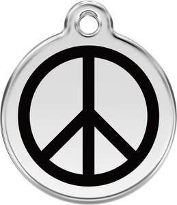 Red Dingo - Peace Black Tag & Engraving