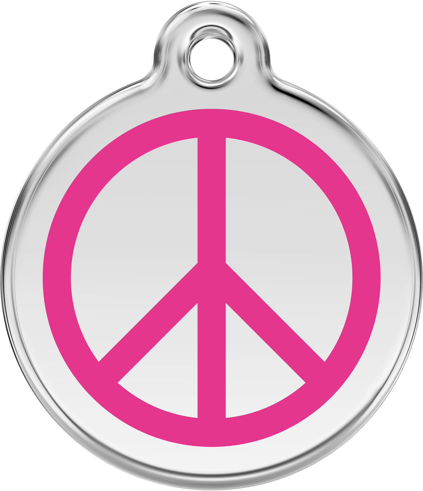 Red Dingo - Peace Hot Pink Tag & Engraving