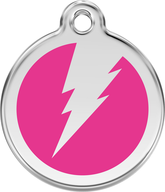 Red Dingo - Flash Hot Pink Tag & Engraving