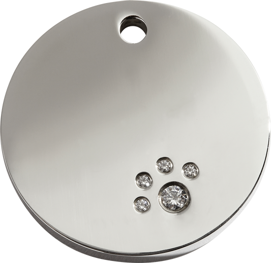 Red Dingo - Diamante Swarovski Circle & Engraving