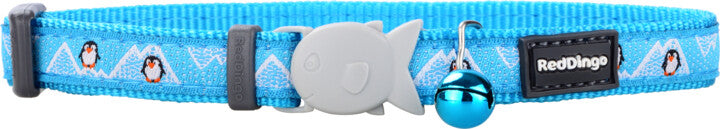 Penguin Turquoise Cat Collar