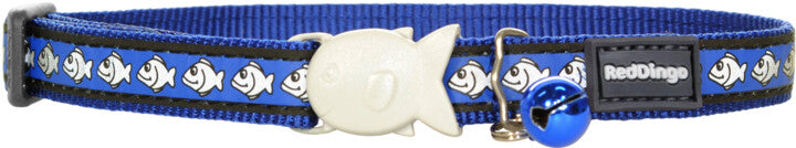 Reflective Dark Blue Cat Collar