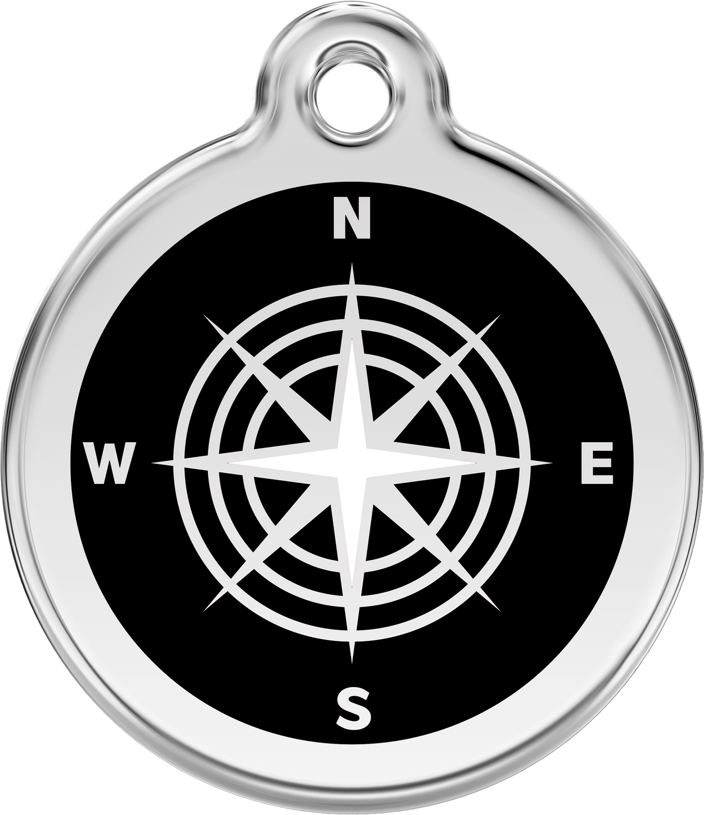 Red Dingo - Compass Black Tag & Engraving