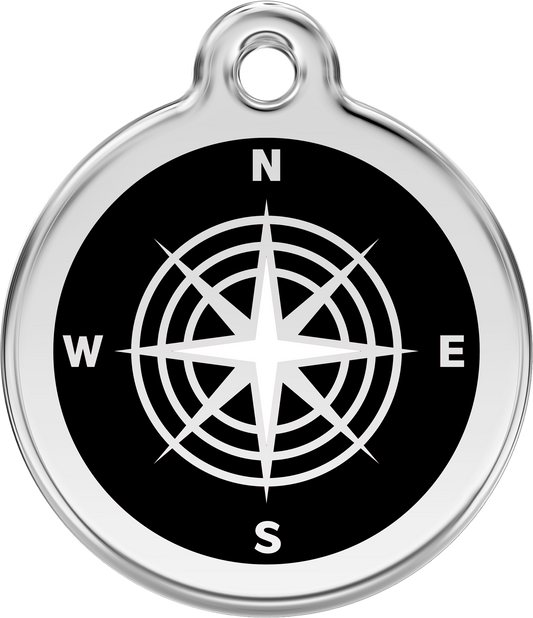 Red Dingo - Compass Black Tag & Engraving