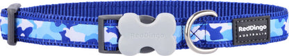 Camouflage Dark Blue Dog Collar