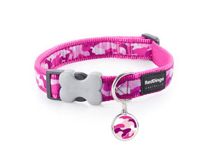 Camouflage Hot Pink Dog Collar