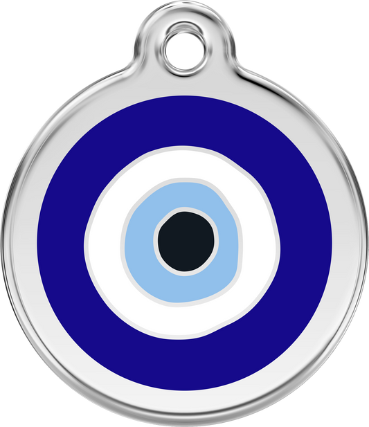 Red Dingo - Evil Eye Navy Tag & Engraving