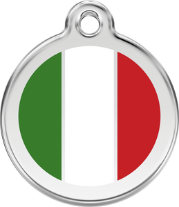 Red Dingo - Italian Flag Tag & Engraving