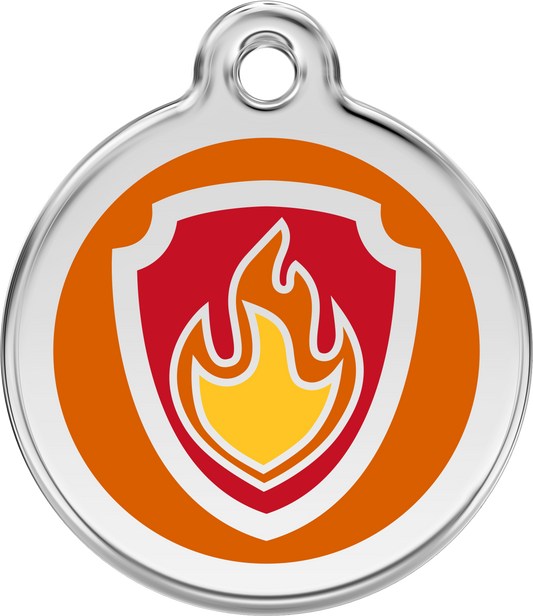 Red Dingo - Nickelodeon Paw Patrol Marshall Orange Tag & Engraving