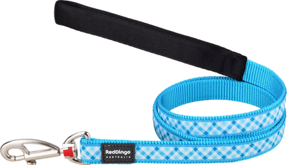 Gingham Turquoise Leads