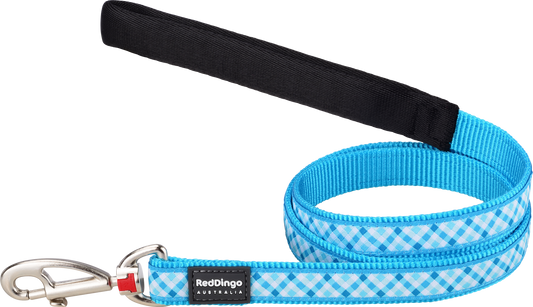 Gingham Turquoise Leads