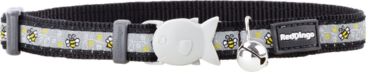 Bumble Bee Black Cat Collar