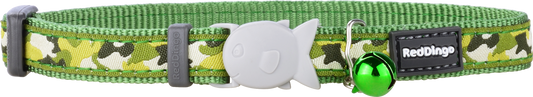 Red Dingo 'Camouflage Green' Cat Collar