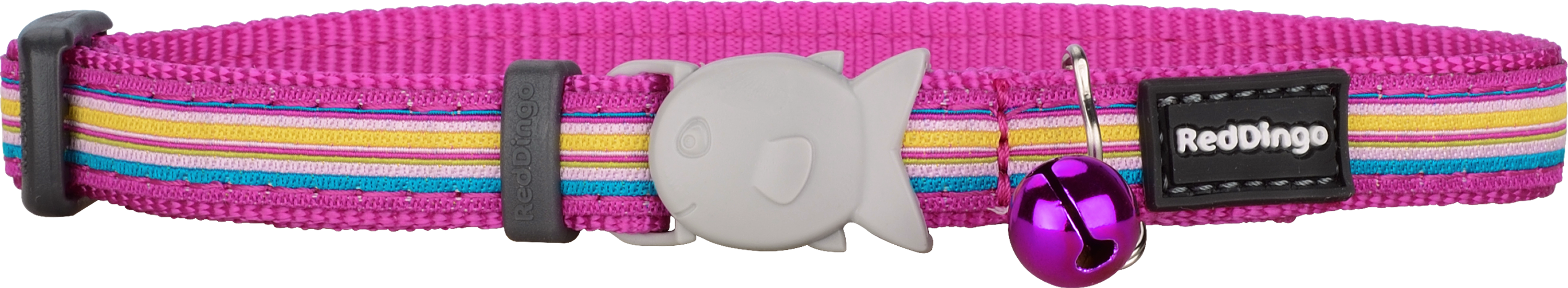 Horizontal Stripes Hot Pink Cat Collar – Meelo Pets