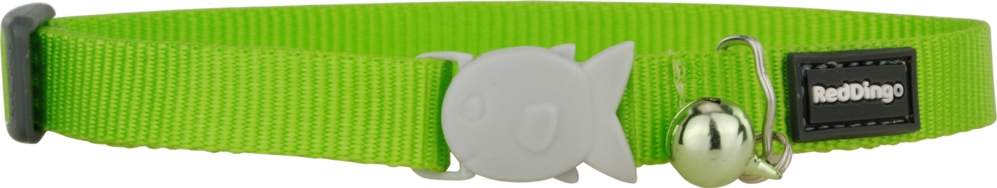 Red Dingo Classic Lime Green Cat Collar