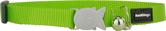 Red Dingo Classic Lime Green Cat Collar