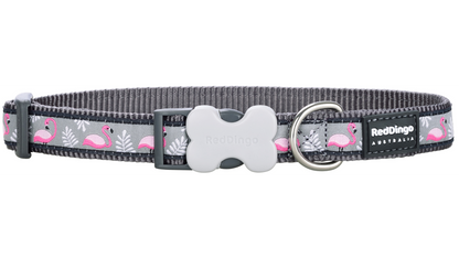 Red Dingo 'Flamingo Cool Grey' Collar