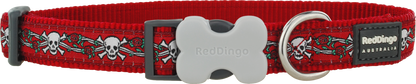 Red Dingo 'Skulls & Roses Red' Collar